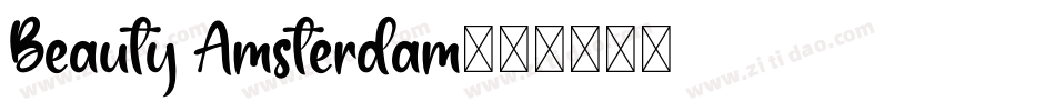 Beauty Amsterdam字体转换
